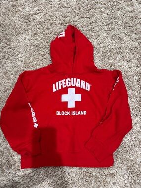 Lifeguard Block Island Red Hoodie